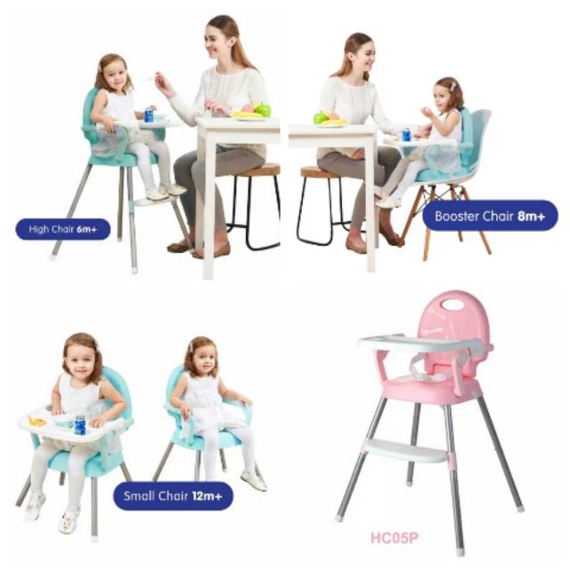 Baby Safe HC05 High Chair 3 in 1 Kursi Makan Bayi