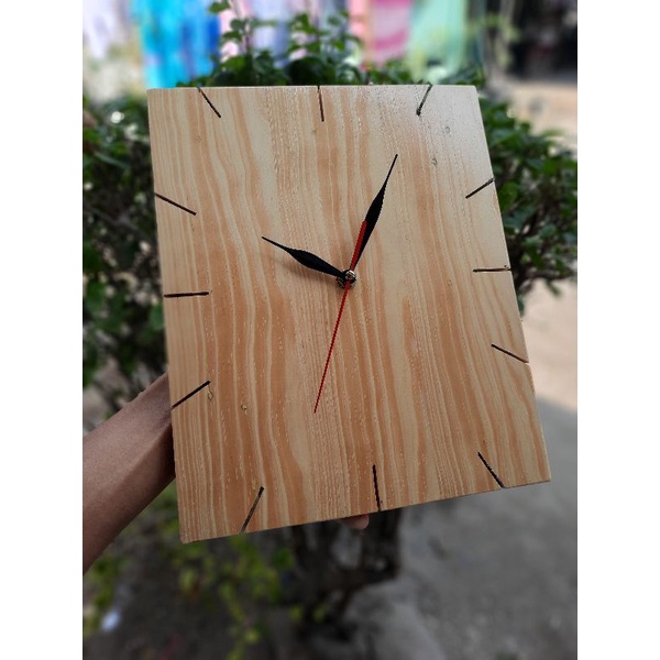 jam dinding kayu jati belanda