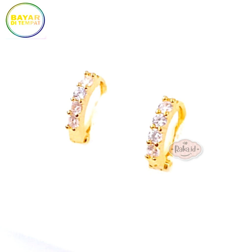 Anting Anak Anting Klip Anak Mata Putih Perhiasan Aksesoris Anak 631
