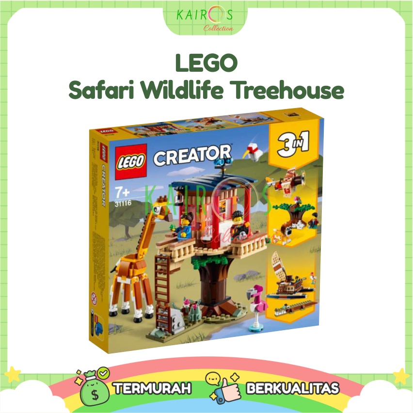 Mainan LEGO Creator 31116 Safari Wildlife Tree House