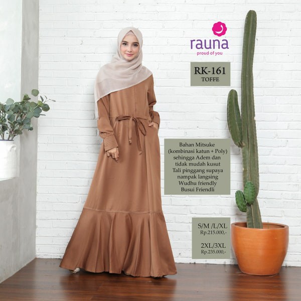 SALE Rauan Gamis Wanita / RK-160 / RK-161 / Fashion Muslim / BONUS Gamis Anak