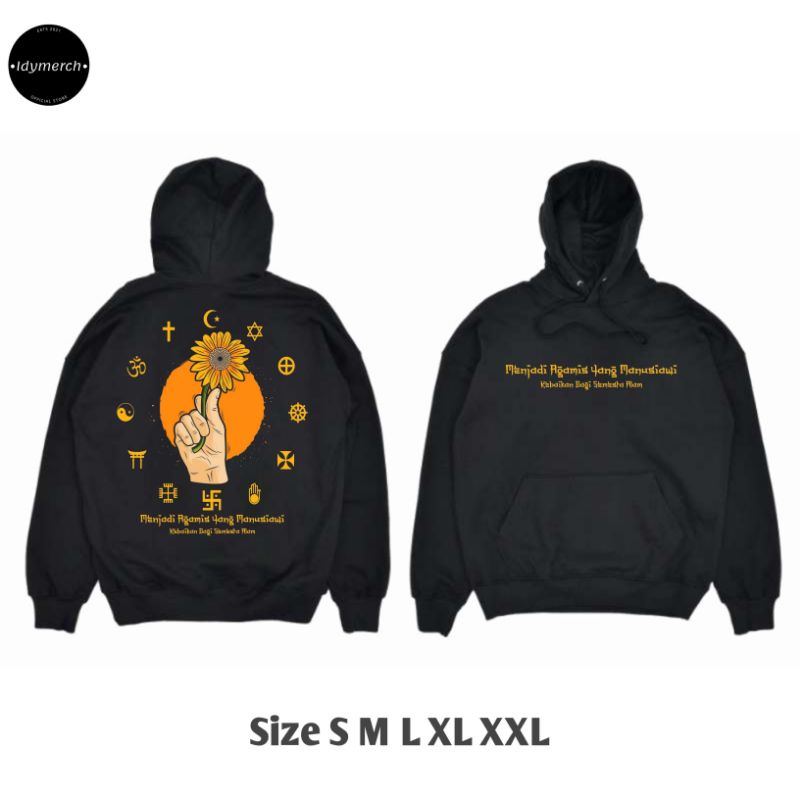 Sweater Hoodie pria wanita pluralisme / jaket peace / Hoodie / Hoodie Jumper pluralisme