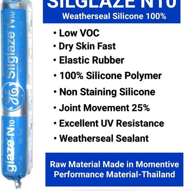 

▼ Lem Sosis/Dodol Silicone Sealant SILGLAZE N10 GE 591.5ml(Weather Seal) - DARK BROWN ♠