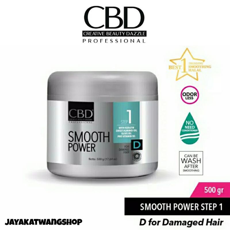 CBD STEP 1 500 GR Smooth Power Pelurus Rambut Smoothing Rebonding