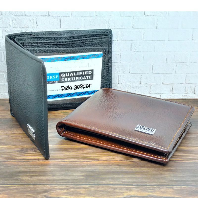 Fashion pria dompet kulit model lipat