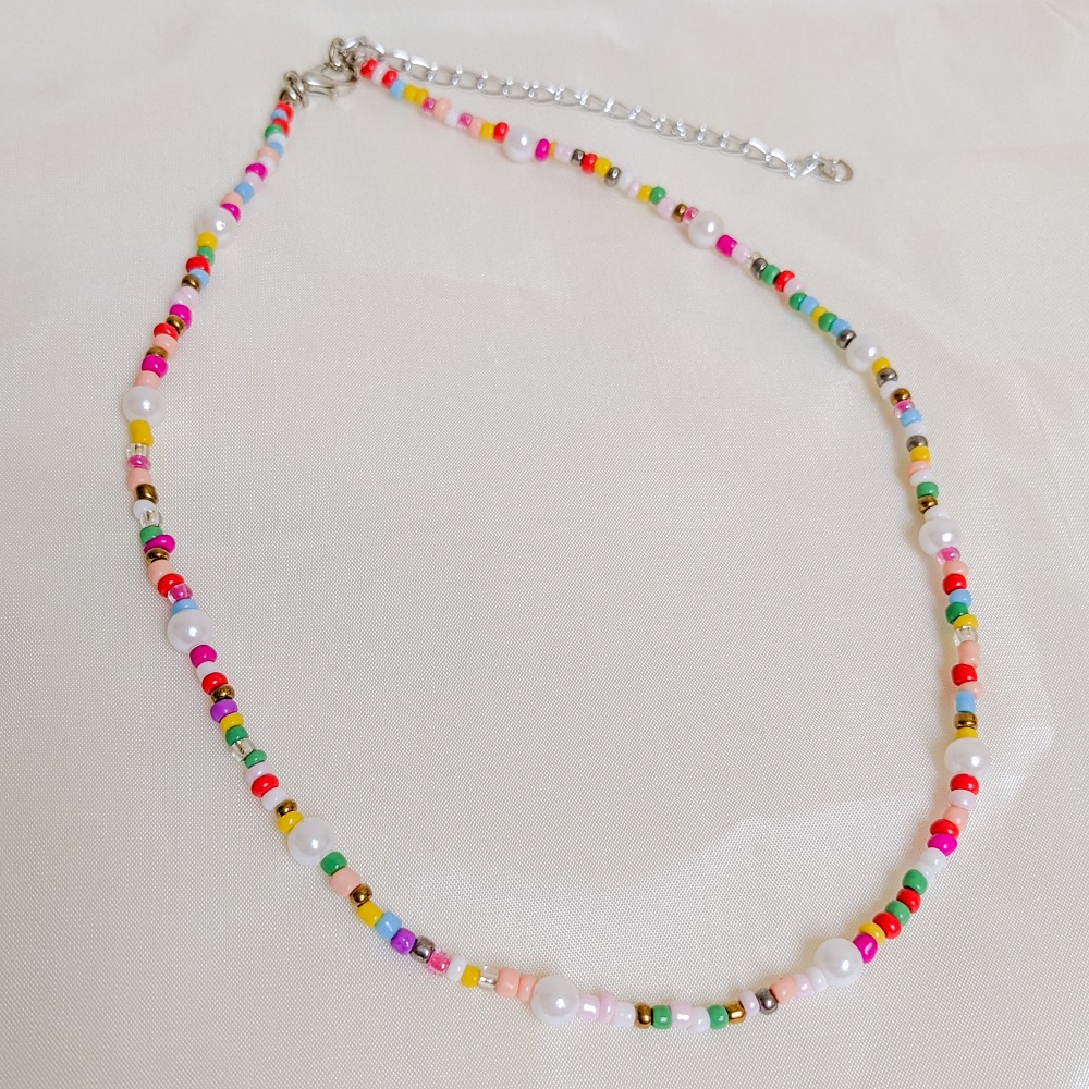 Nyamannya Necklace Pearl Kalung Mutiara Choker Warna Warni Aksesoris Rantai Berlin Series