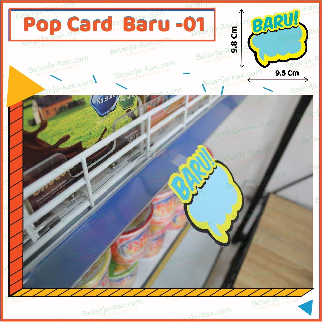 

Pop Card BARU kertas promo Popcard 1 Sisi isi 20pcs