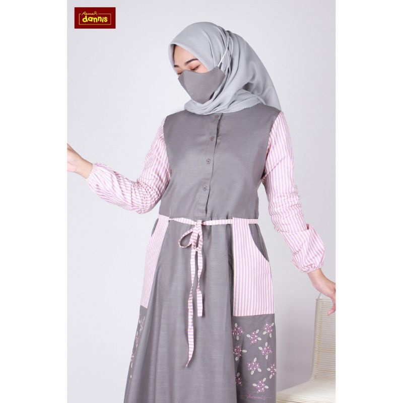 Abaya Dannis Terbaru A210502 Fashion Muslim Gamis dewasa wanita dress