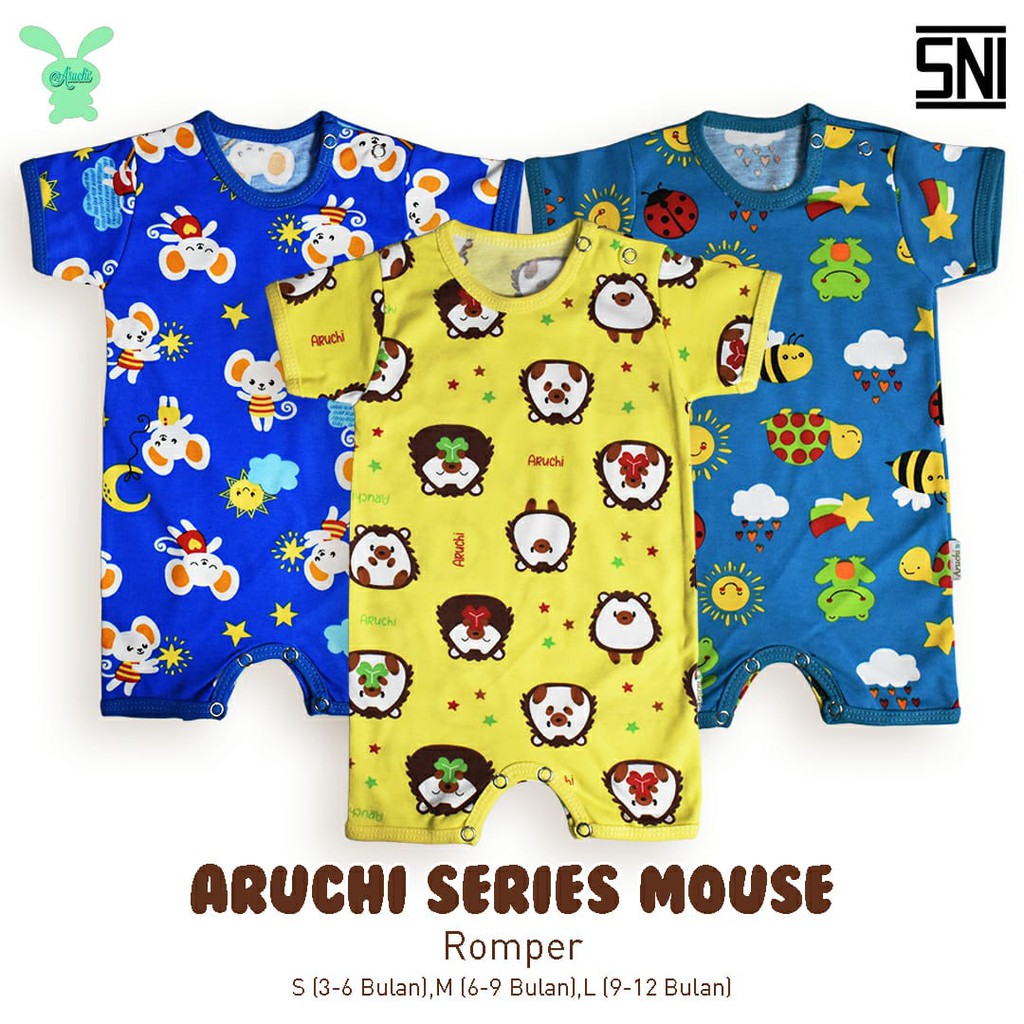 Aruchi NB S M Jumper ( Romper ) / VELVET NB Pendek Parade CBKS