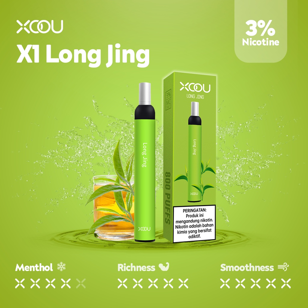 [PNCSID] [RELX COMPATIBLE] XOOU Mint Flavour Pods / Cartridge - Long Jing