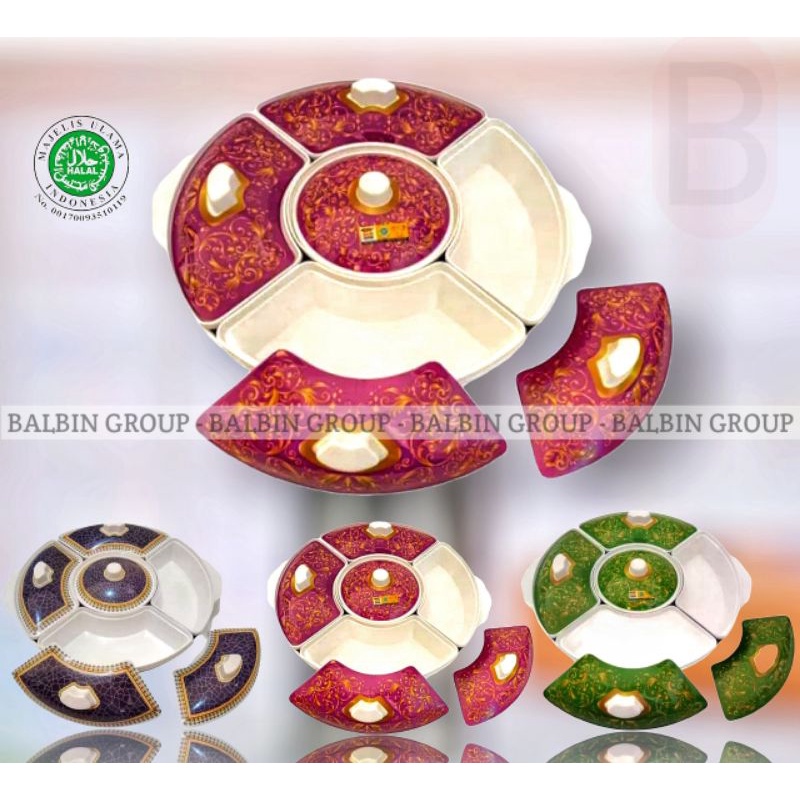 PRASMANAN MELAMIN GOLDEN DRAGON / SET PARTY PRASMANAN MOTIF / PRASMANAN WADAH SAJI / PRASMANAN MELAMINE 35CM GOLDEN DRAGON / PRASMANAN MOTIF RANDOM / KADO PRASMANAN