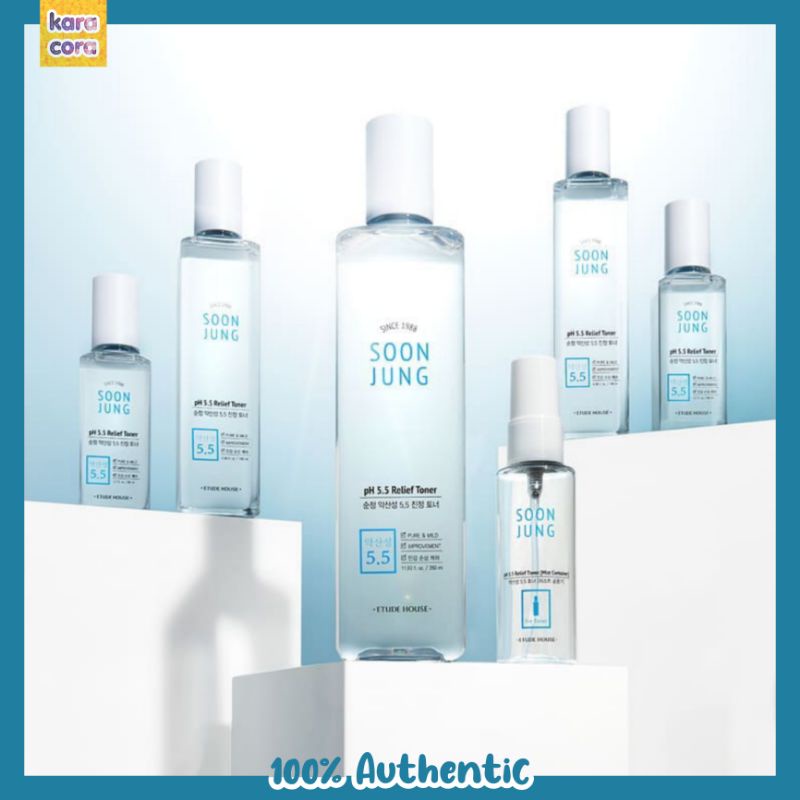 (Jumbo) Etude House Soon Jung pH 5.5 Relief Toner 350ml SoonJung