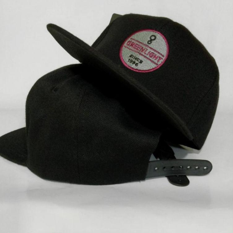 Topi Snapback Distro Hat Volcom Black Topi Hiphop Canvas Pria Cowok Laki Keren Logo Bordir –Pwk31au2