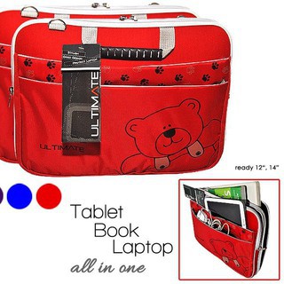 TAS LAPTOP PRIA DAN WANITA SOFTCASE ULTIMATE BEAR  14INCH