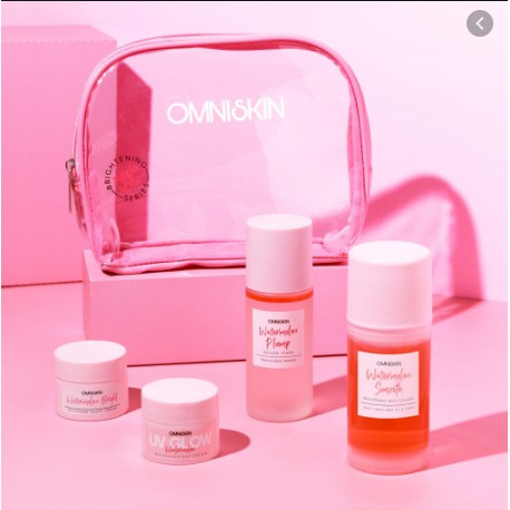 PAKET WHITENING- Omniskin Watermelon Series + FREE POUCH OMNISKIN