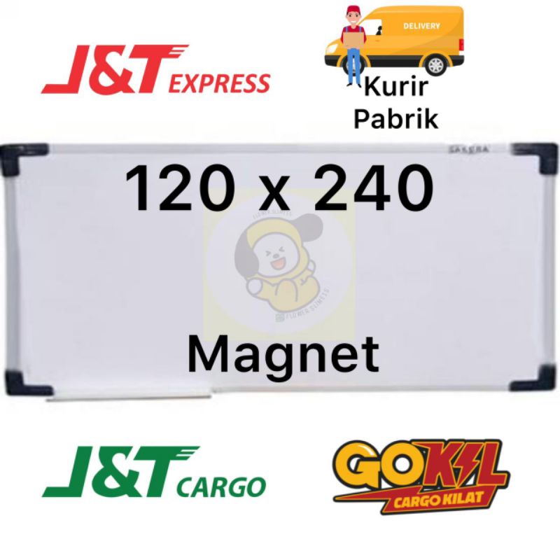 

Whiteboard sakura gantung 120x240 MAGNET papan tulis sakura gantung
