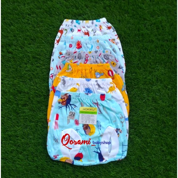 HOKIKU 3 pcs Celana Pop Bayi Motif Full Print Newborn SNI