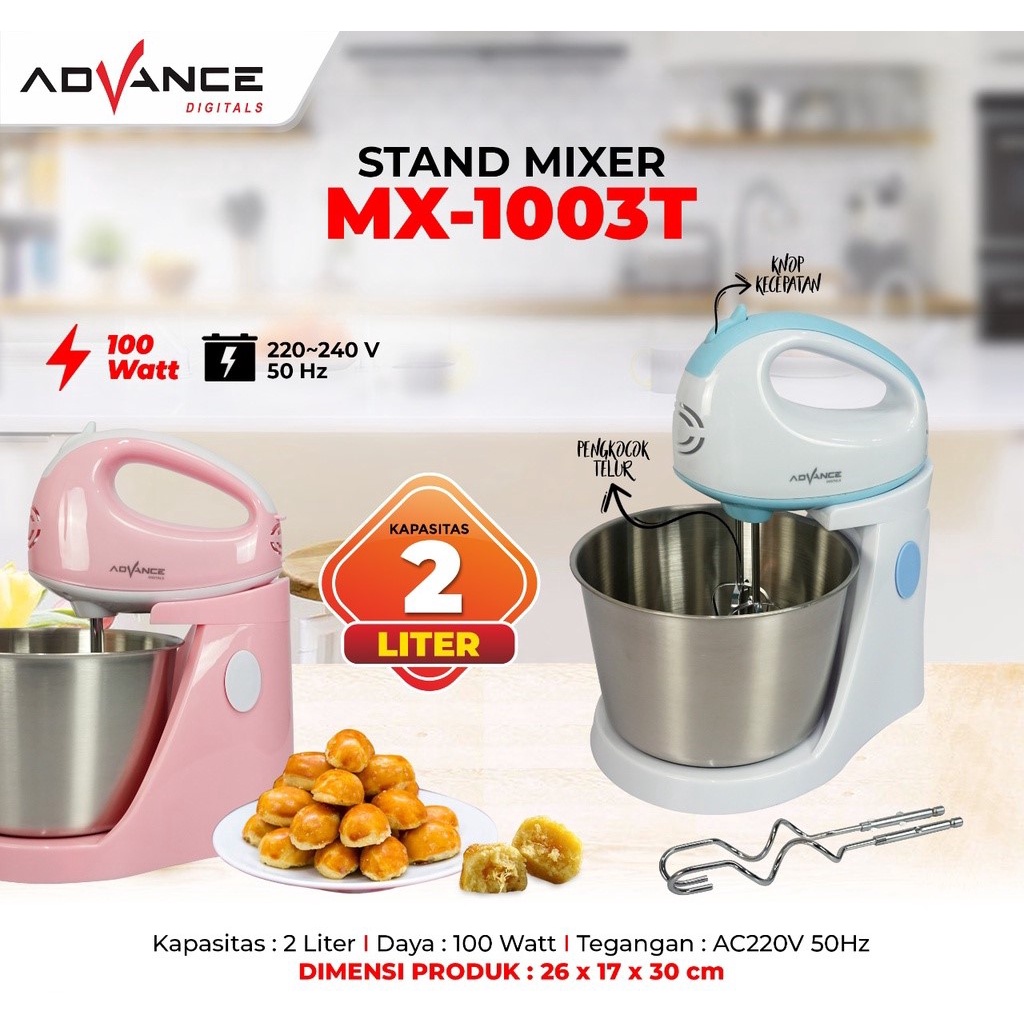 NEW MIXER DUDUK / MIXER COM 2 LITER ADVANCE-MX1003T