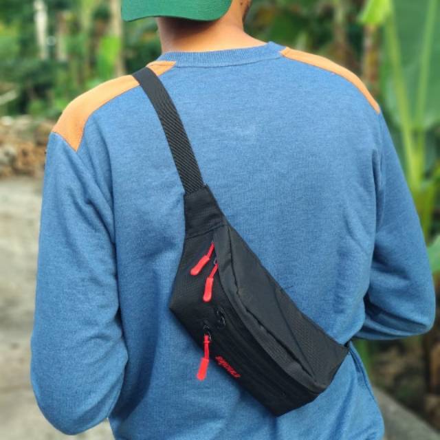 TAS SELEMPANG WAISTBAG WATHERPROOF ANTI AIR PRIA WANITA PREMIUM