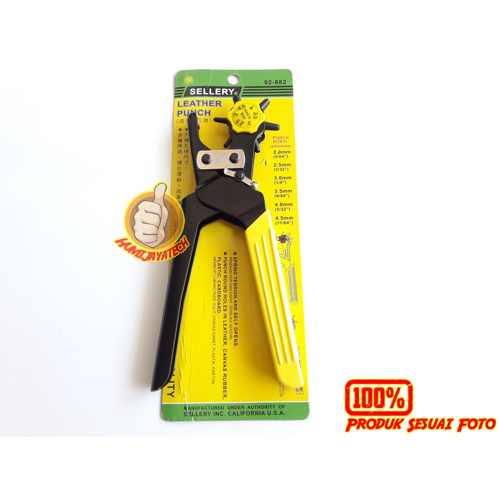 Tang Plong Sellery 92-882 / Alat Plong Serbaguna / Plong Kertas Kulit Kain Plastik