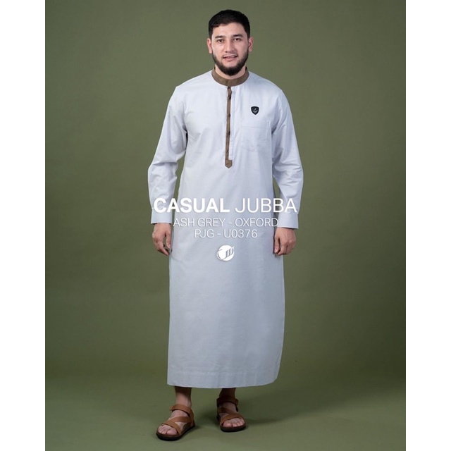SAMASE Jubba/Jubah/Ghamis/Gamis Putih Lengan Panjang U037