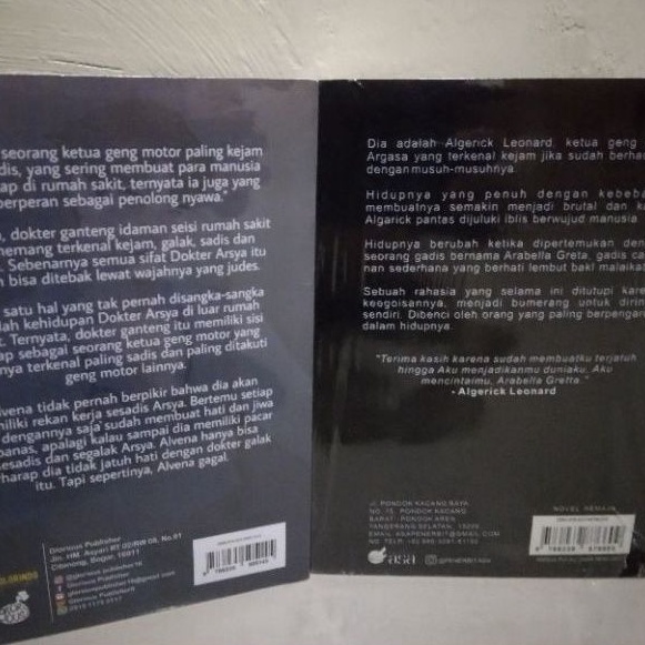 PAKET 2 NOVEL ALGARIK DAN MY DEVIL DOCTOR KERTAS BOOKPAPER-1