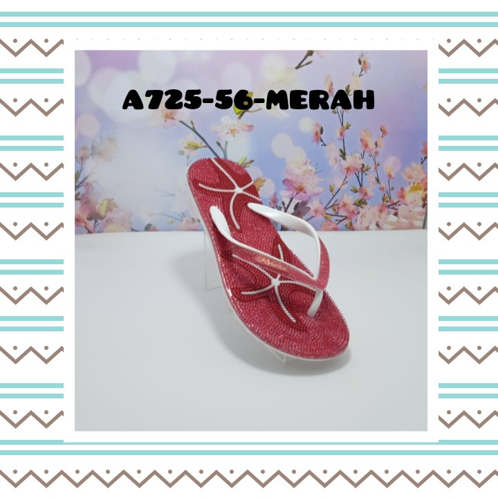 SANDAL IMPORT MODEL FLAT WANITA KASUAL NYAMAN DAN MODIS A725-56 KARIS 37-41