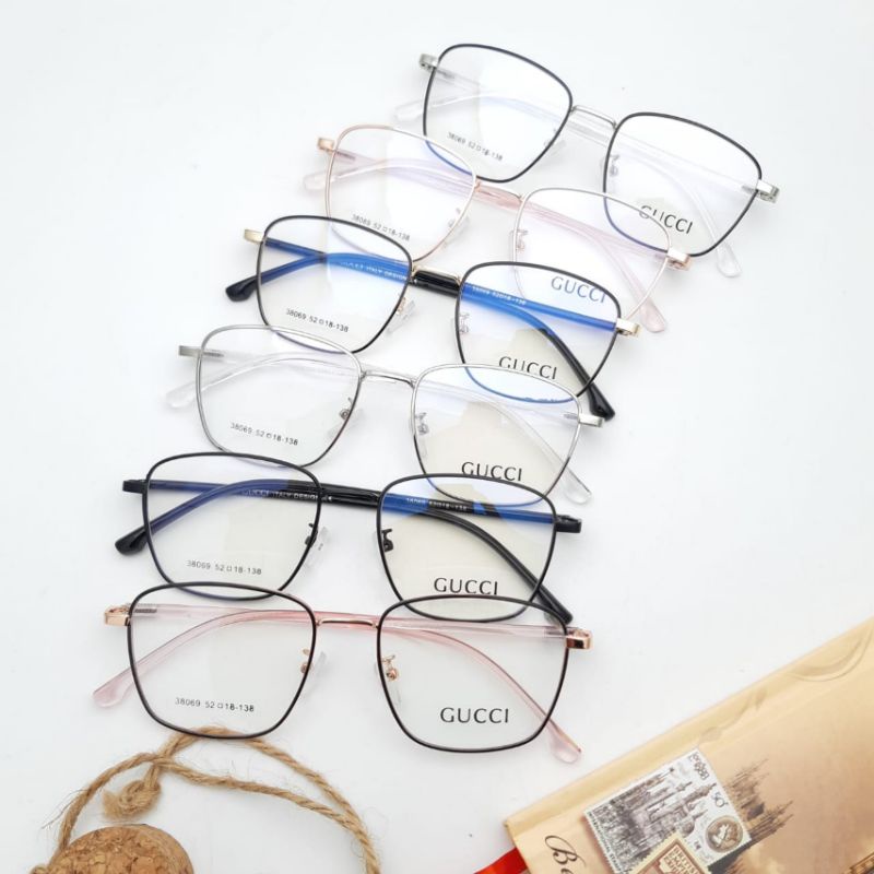 Frame Kacamata 38069 Gratis Lensa Minus