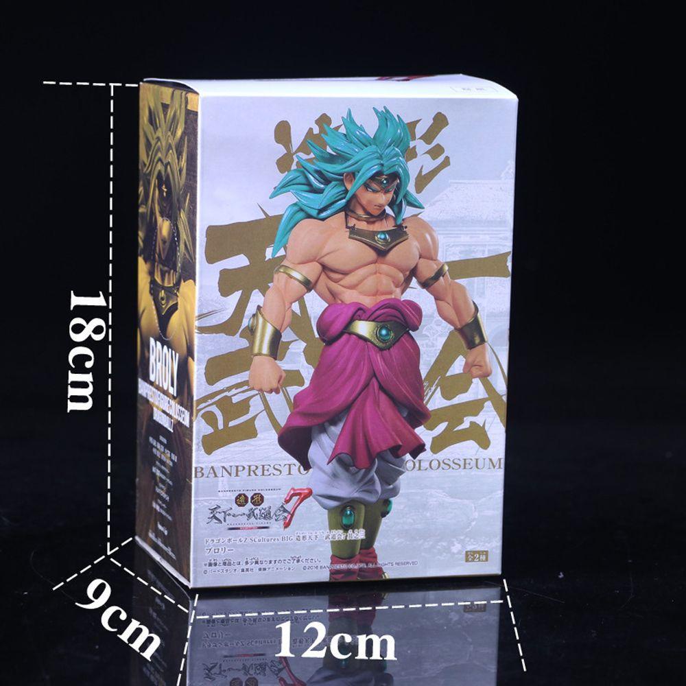 Lanfy Action Figure Untuk Anak Dekorasi Rumah DBZ Mainan Rambut Biru 22cm Budokai
