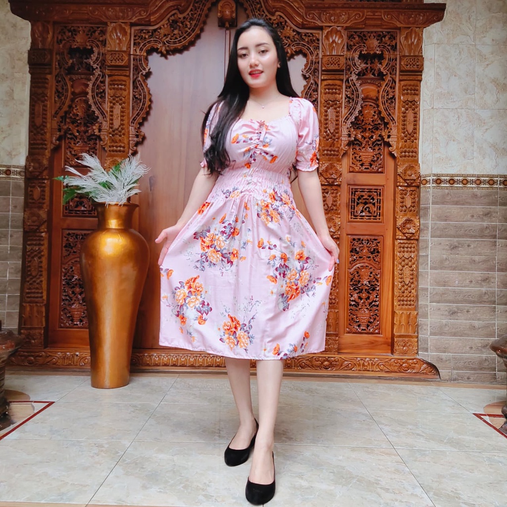 DRESS DIANDRA FLOWER  RAYON SUPER