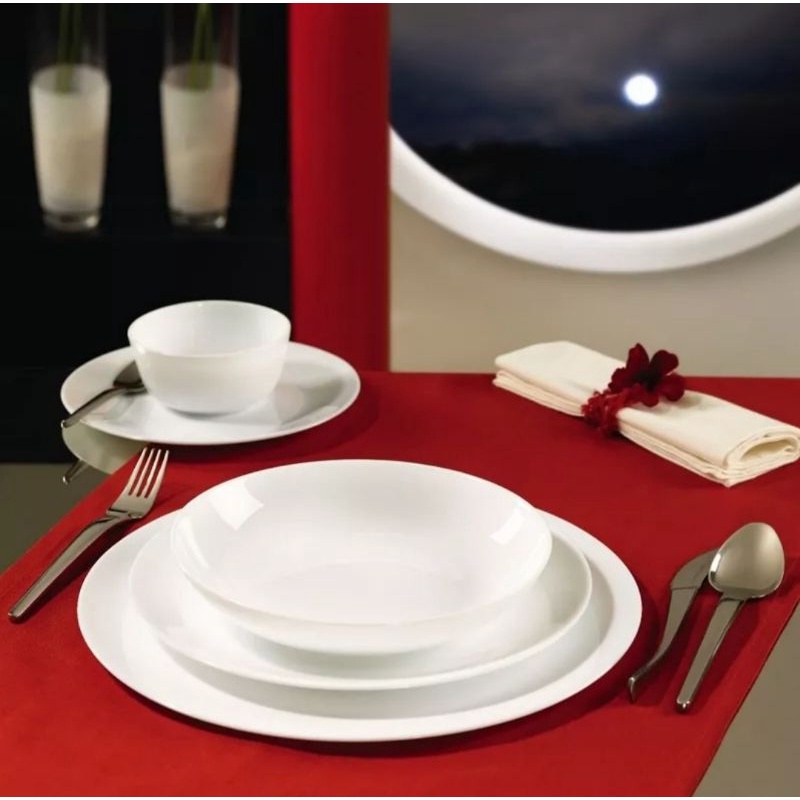 PIRING SET / PIRING KACA / PIRING MAKAN / BORMIOLI RONDA DINNERWARE SET OF 8