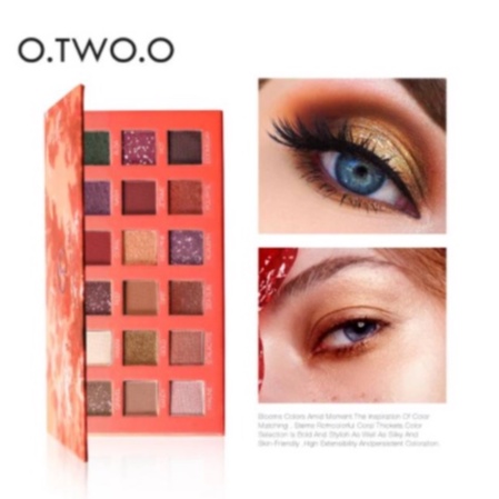 O TWO O Palet Eyeshadow Isi 18 Warna Glitter DJ 9995