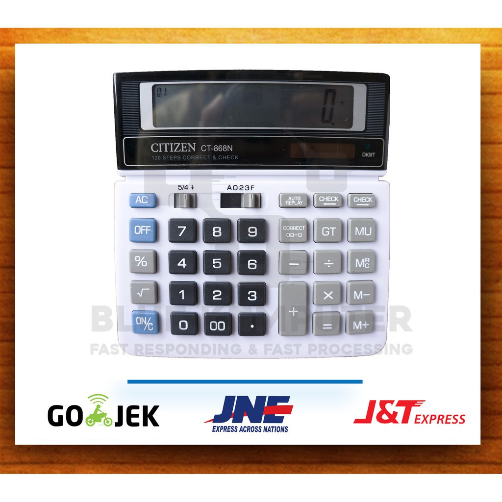 

Kalkulator Citizen CT-868N / Calculator Alat Penghitung Angka