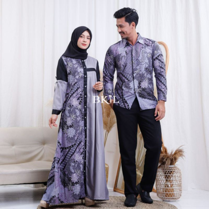 BAJU COUPLE KELUARGA TERBARU SET FAMILY SERAGAM LEBARAN 2022 SARIMBIT GAMIS KELUARGA AYAH IBU ANAK MOTIF BATIK KOMBINASI BAHAN ADEM MEWAH MODERN