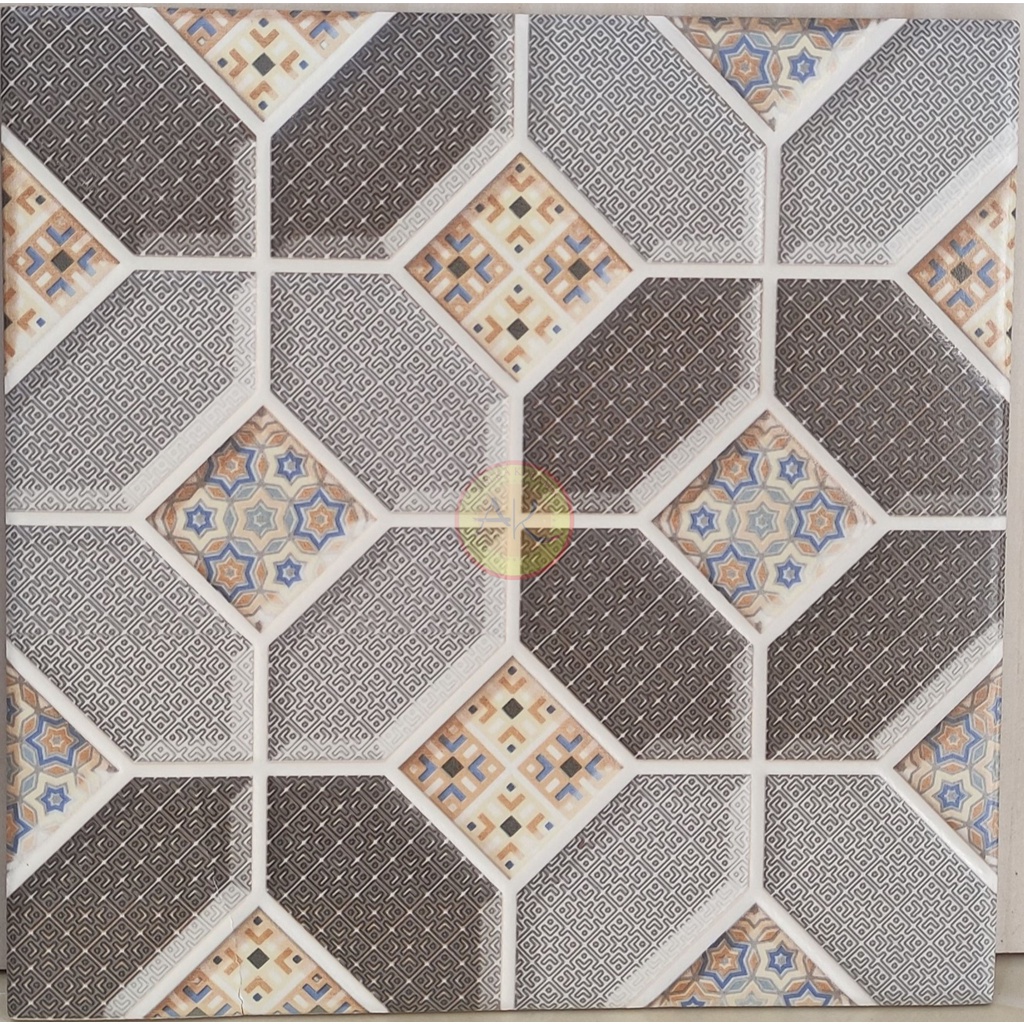 Keramik Lantai Kasar Kamar Mandi Motif Timbul 25x25 Miami Grey