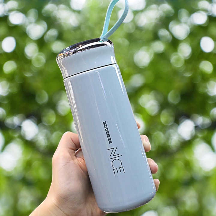 Botol Minum Gelas Kaca Vacumm Flask Nice BPA FREE Botol Aesthetic 400ml