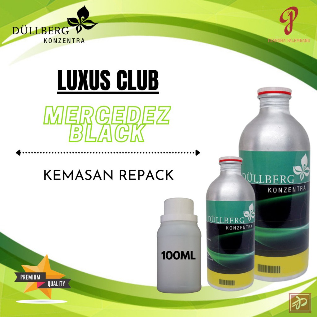 BIBIT PARFUM MURNI | LUXUS CLUB / MERCEDEZ BLACK | DULBERG | REPACK | 100 ML