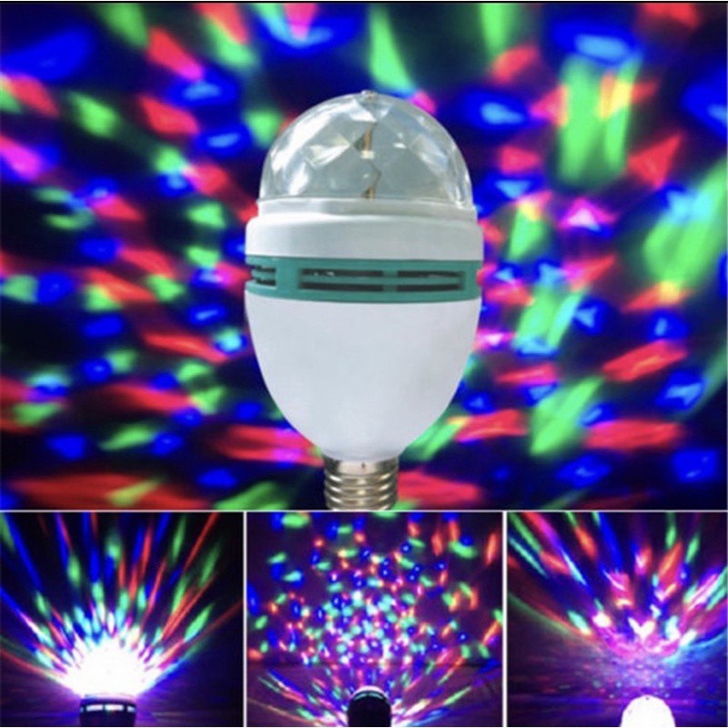 JH LAMPU BOHLAM DISCO LED FITTING TUMBLR MINI OTOMATIS BOLA LAMPU