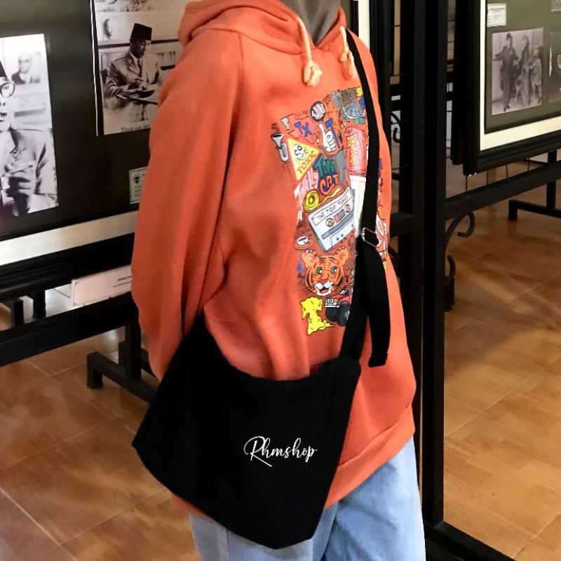 CUNIKY Tas Slempang Slingbag Bahu Kanvas Rs4 Korean Style Bag Alton Shoulderbag  Lily Canvas Shoulde