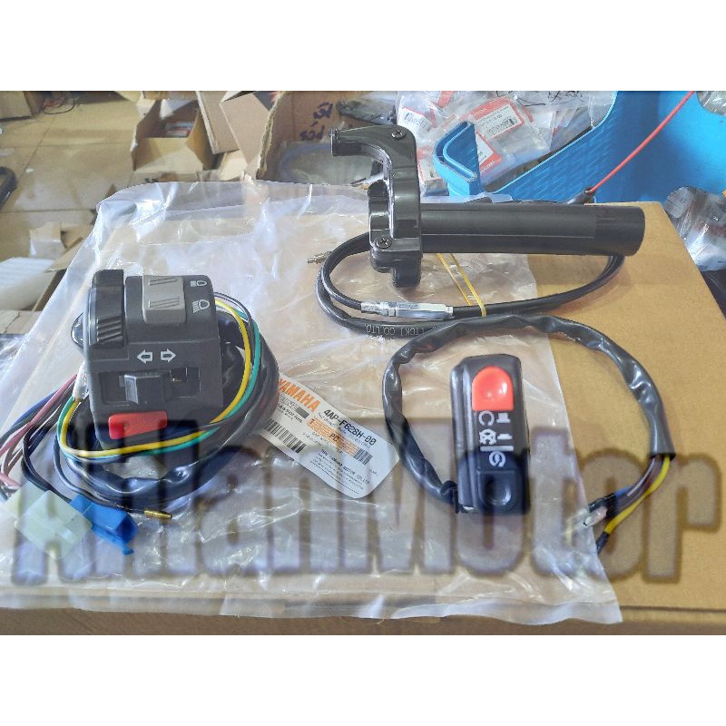 Gas spontan Yz + Holder kiri+kanan/Saklar  motor kanan+kiri&Gas spontan YZ