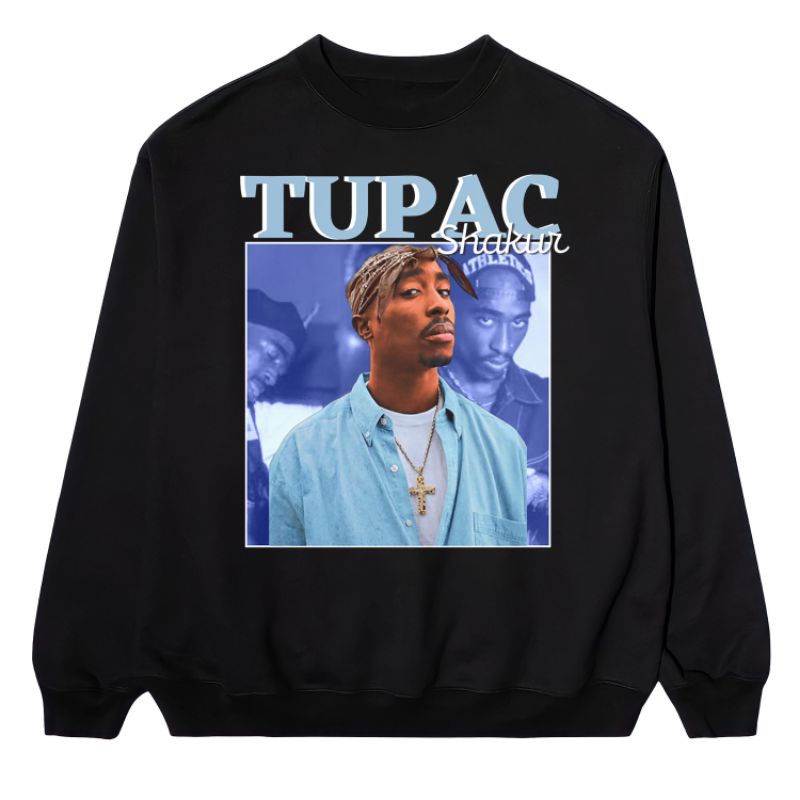 CREWNECK TUPAC SHAKUR HOMAGE VINTAGE (UNISEX SWEATER)