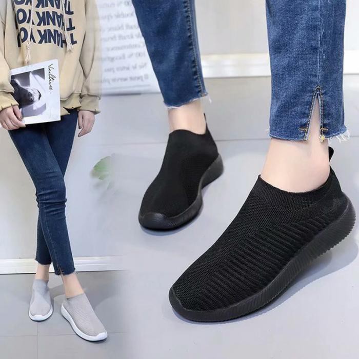 RYS - Simple Cover Sepatu Sneakers Wanita Fashion Casual - Ori Import