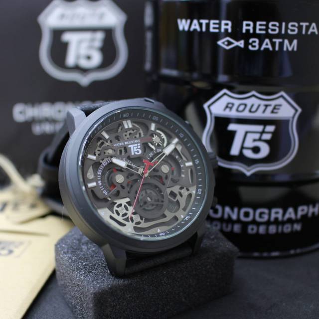 T5 H3624 Original Jam Tangan Pria Leather Water Resist