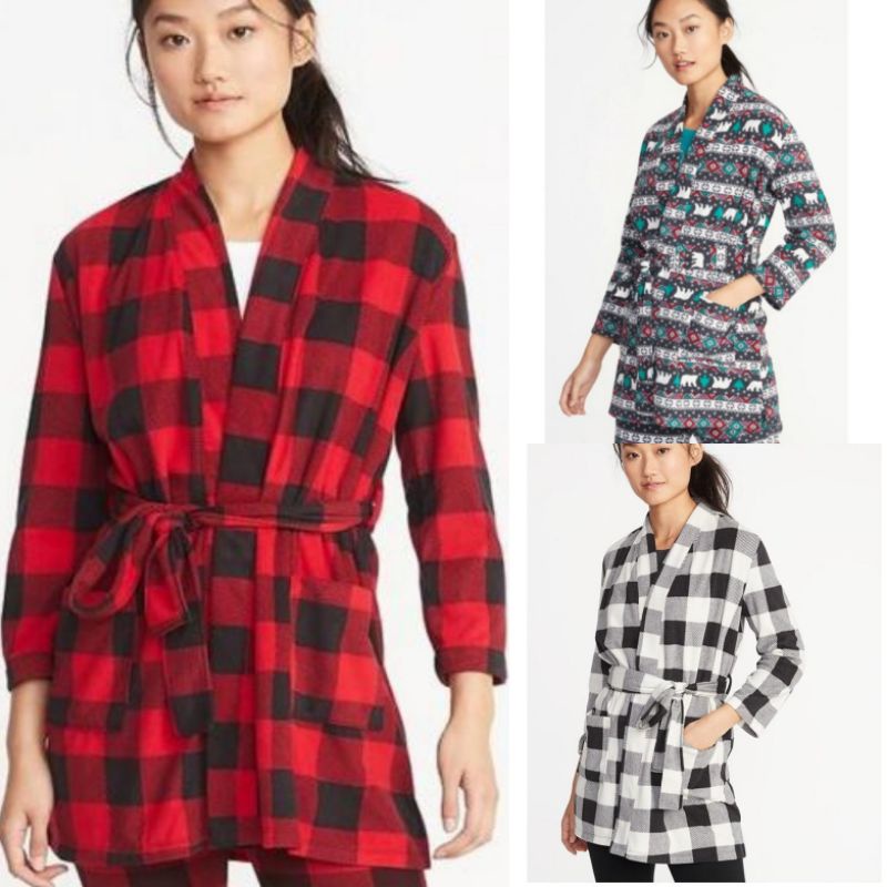 OLDN*VY SLEEPWEAR FLEECE KIMONO