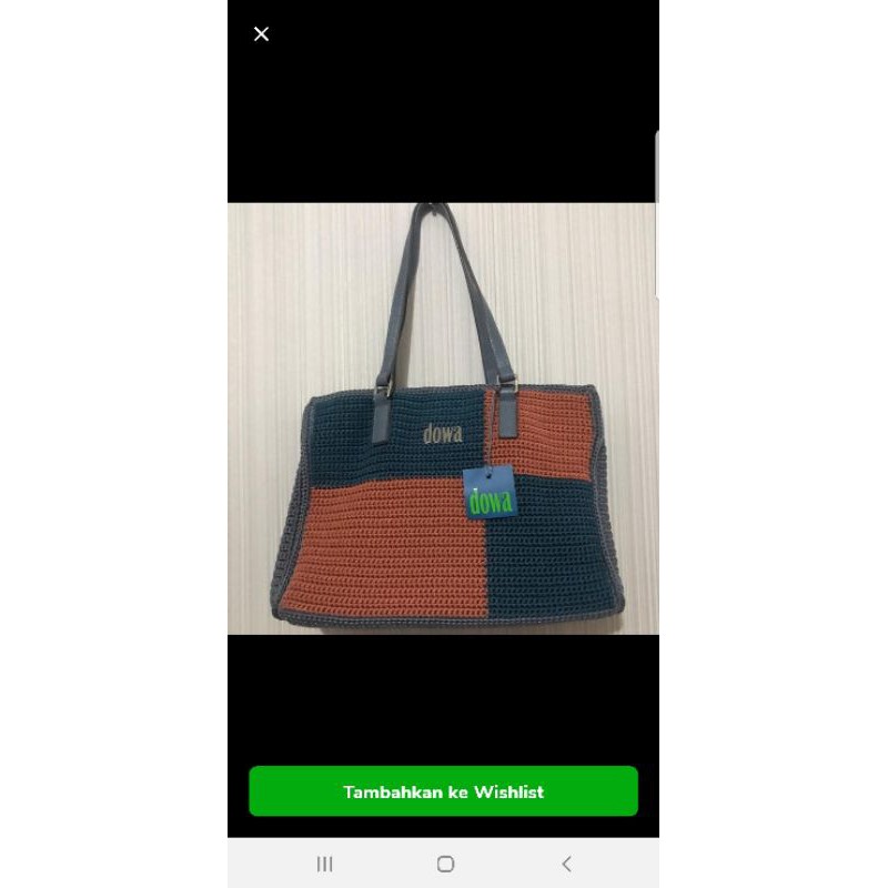 Preloved Tas Rajut Original Dowa