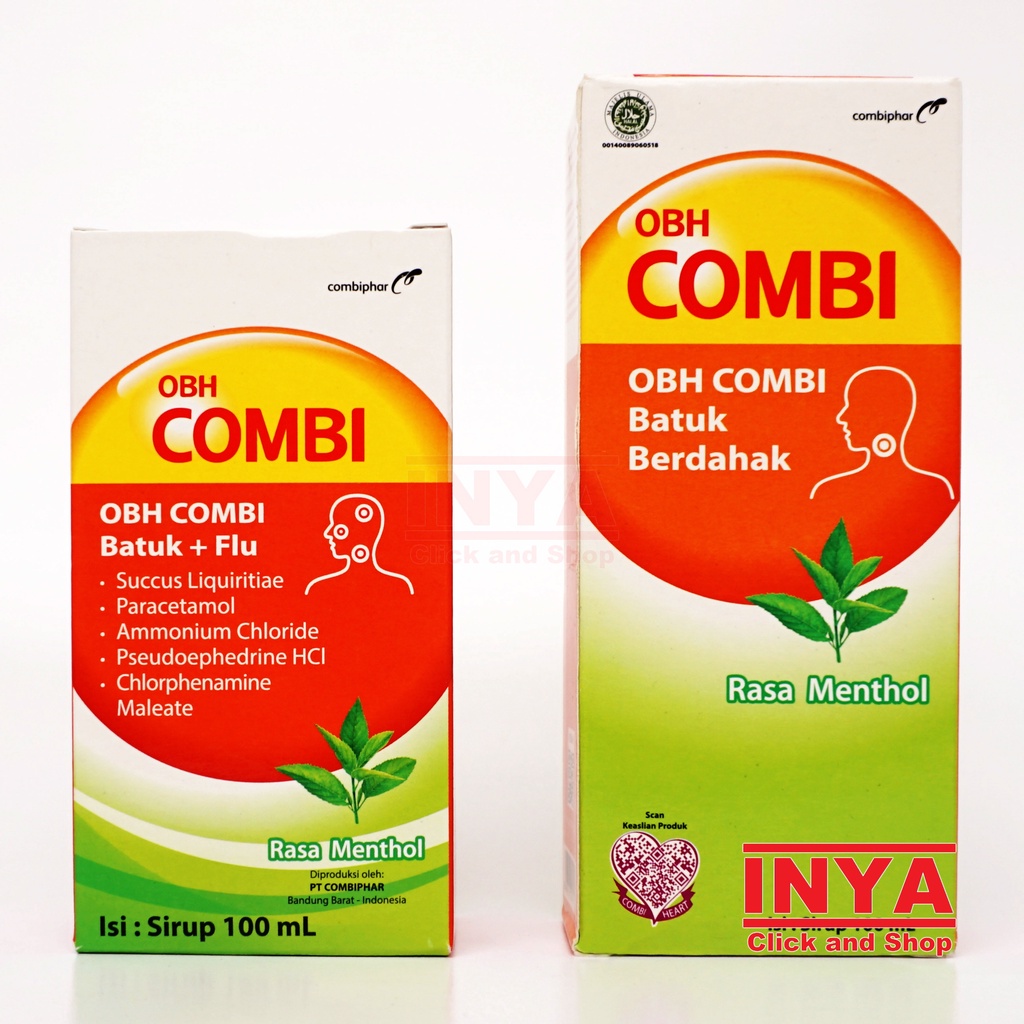 OBH COMBI BATUK BERDAHAK RASA MENTHOL 100ml - Obat Batuk