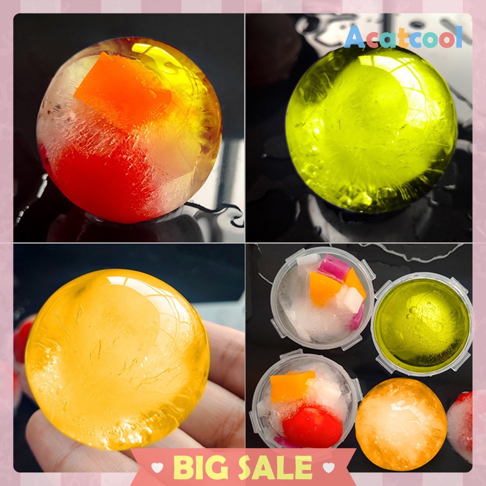 4pcs Round Ball Ice Cube Mold Maker DIY Sphere Ice Ball Device with Funnel
