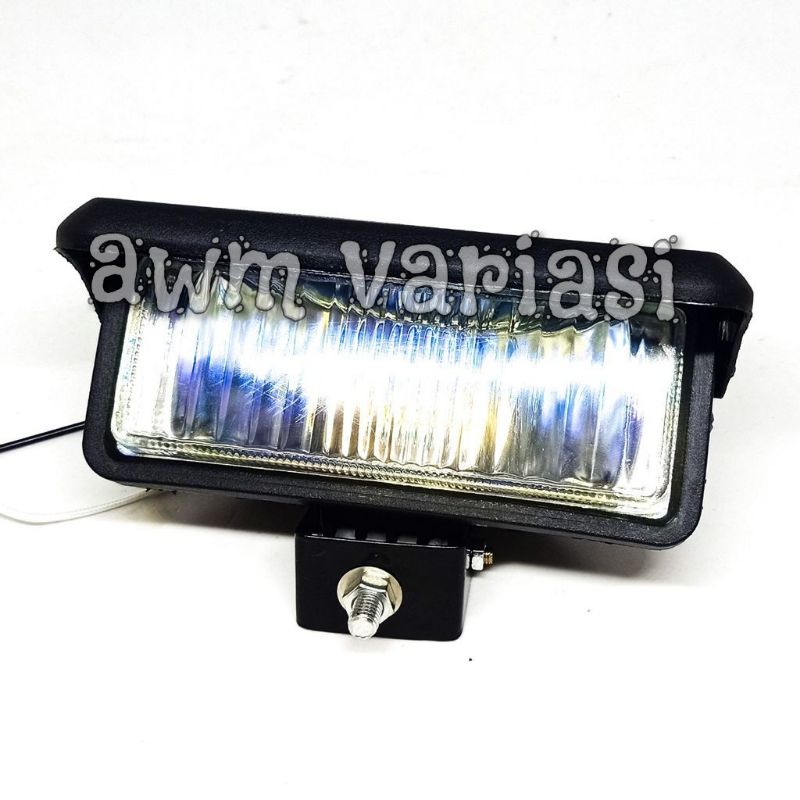 Lampu tembak sorot foglam halogen pelangi kotak sesuai foto mobil motor 12 volt AC dc