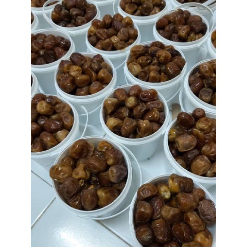 BEST QUALITY KURMA SUKARI AL-QASSIM MADINAH (KURMA RAJA) KEMASAN EMBER (RUTHOB) 850gr (HARGA GROSIR)