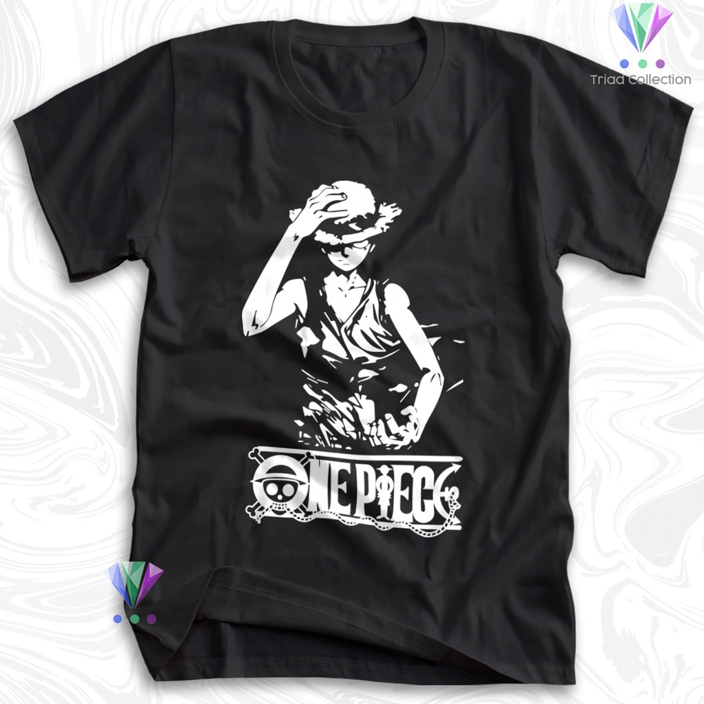 Tshirt Baju Kaos Distro MONKEY D LUFFY / Kaos Distro Pria Wanita